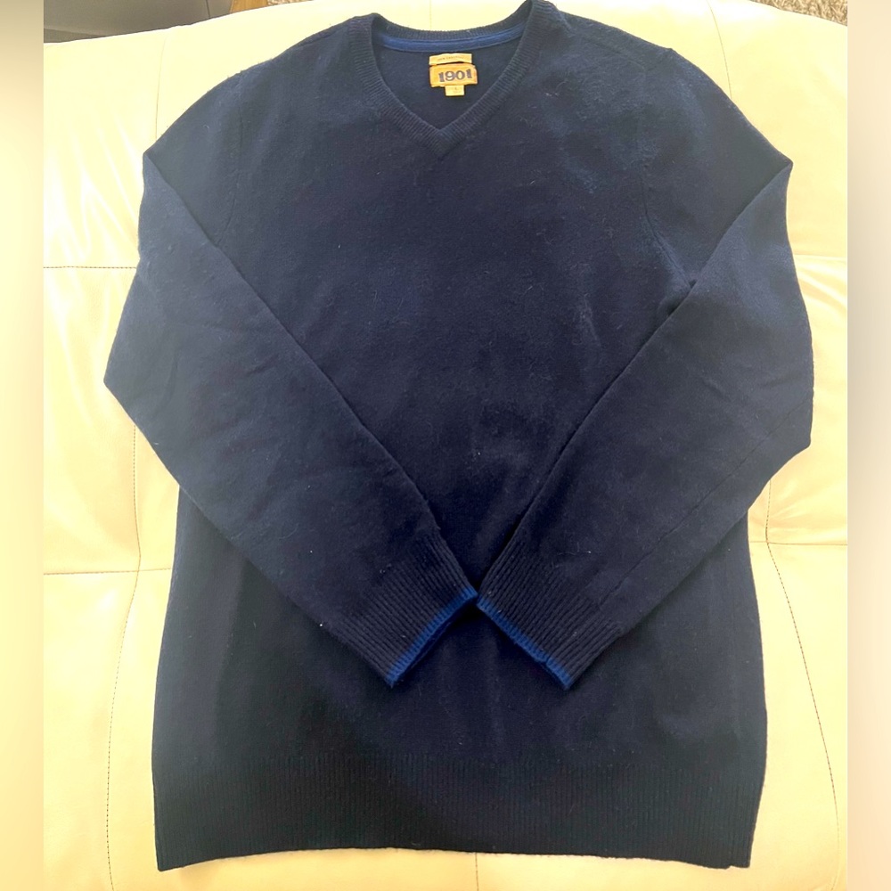 Men’s 1901 100% Cashmere V-Neck L